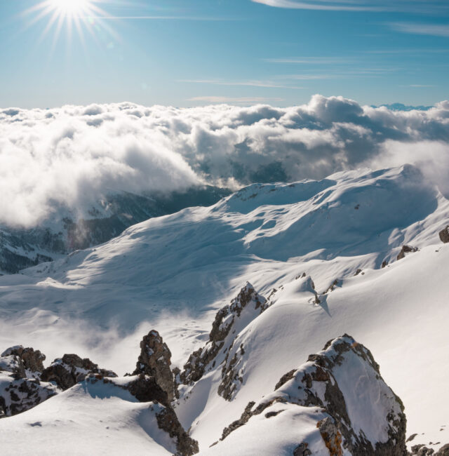 Weissfluh Gipfel Nebelmeer Winter (2)