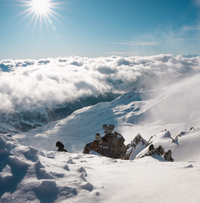 Weissfluh Gipfel Nebelmeer Winter (4)